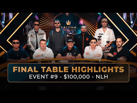 $100K NLH Main Event – Final Table Highlights | Triton Poker Series X WSOP Paradise 2025