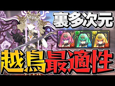 裏多次元をラフィーネで攻略！最適正リーダー確定！強すぎます！越鳥チャレンジ対応【パズドラ】