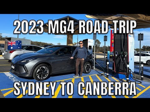 2023 MG4 Electric Vehicle Highway Range Test Sydney to Canberra Drive