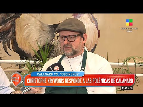 Christophe Krywonis le responde a Andrés Calamaro: Que se dedique a hacer música