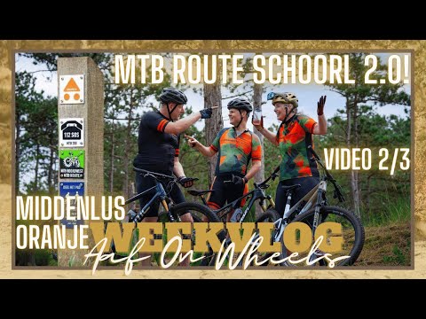 MTB ROUTE SCHOORL 2.0 | 🟠 ORANJE / MIDDEN LUS | 10 KM MOUNTAINBIKE TRAIL・VLOG #152 | Aaf on Wheels ©