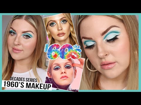 *decades series* hair & 1960s makeup tutorial ☮️ MOD TWIGGY CUT CREASE