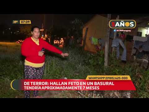 De terror: Hallan feto en un basural