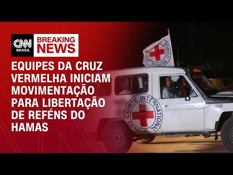 Equipes da Cruz Vermelha iniciam movimentação para libertação de reféns do Hamas | AGORA CNN