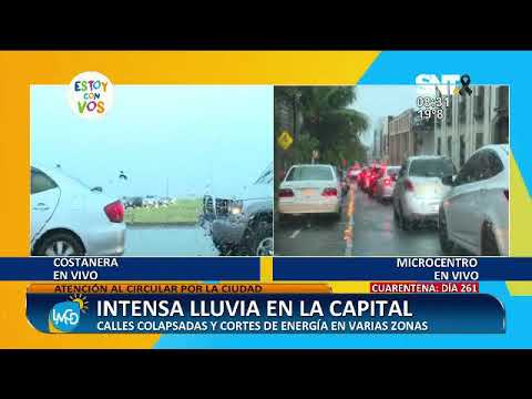 Asunción: Calles colapsadas de vehículos, raudal y semáforos sin funcionar