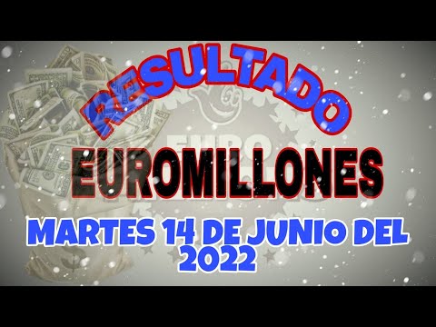 RESULTADO LOTERÍA EUROMILLONES DEL MARTES 14 DE JUNIO DEL 2022 /LOTERÍA DE EUROPA/