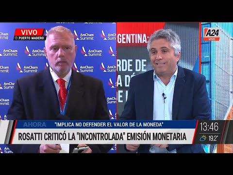 Horacio Rosatti criticó la incontrolada emisión monetaria