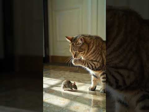 Please Don’t Eat Me, Mr. Cat! 😭🐭🐱