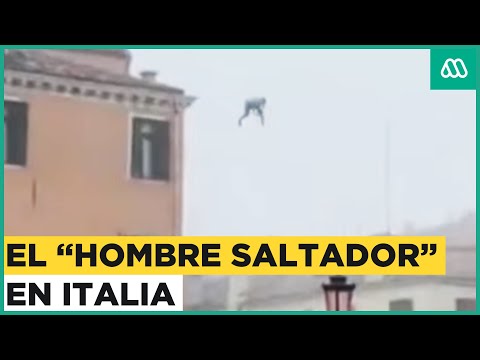 Italia busca al hombre saltador: El arriesgado salto de sujeto a canal de Venecia