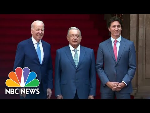 Biden meets with presidents of Mexico, Canada amid growing border crisis