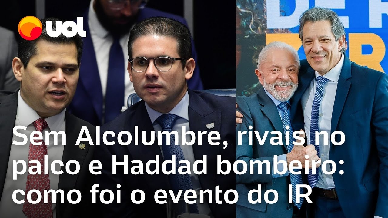 Imposto de Renda Alcolumbre e Motta faltam à cerimônia de sanção com Lula da isenção do IR