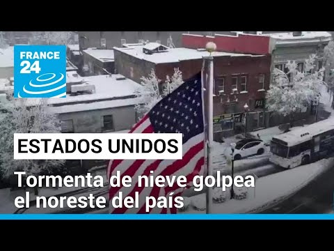 El noreste de Estados Unidos paralizado por una fuerte tormenta de nieve • FRANCE 24 Español