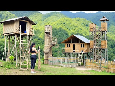 A 17-Year-Old Single Mom's 365-Day Journey Building A Beautiful Treehouse In The Woods