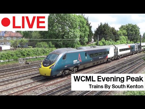 LIVE evening peak WCML trains by South Kenton