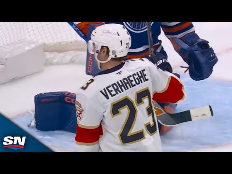 Carter Verhaeghe Finds Top Shelf To Give Panthers Late-Game Lead vs. Oilers