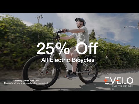 25% Off EVELO Electric Bicycles - Save 00+
