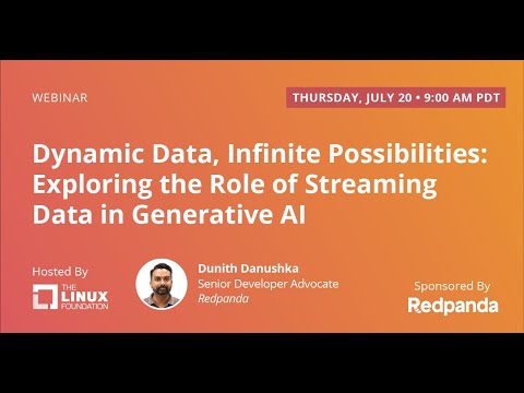 Webinar: Dynamic Data, Infinite Possibilities: Exploring the Role of Streaming Data in Generative AI