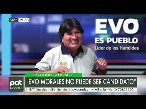 Evo Morales no puede ser candidato