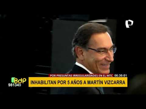 Martín Vizcarra: Congreso lo inhabilita por cinco años más por caso Obrainsa (2/2)