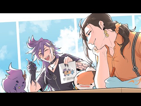 【ART STREAM】DRAWING FUNNY MERCH IDEAS WITH SHINWI 🔅💟🏹💛【BANJO COLLAB】