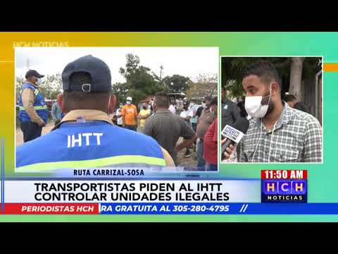 Choferes de “rapiditos” piden al #IHTT tomar medidas contra unidades ilegales