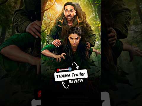 REVIEW of Thamma Trailer | Maddock Universe Gets Darker! 🌑🎬 #ytshorts #shorts #cinechatwithdm
