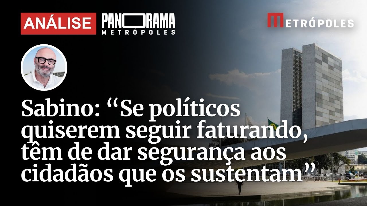 Sabino Se políticos quiserem seguir faturando têm de dar segurança aos cidadãos que os sustentam  TV Online Sabino Se políticos quiserem seguir faturando têm de dar segurança aos cidadãos que os sustentam
