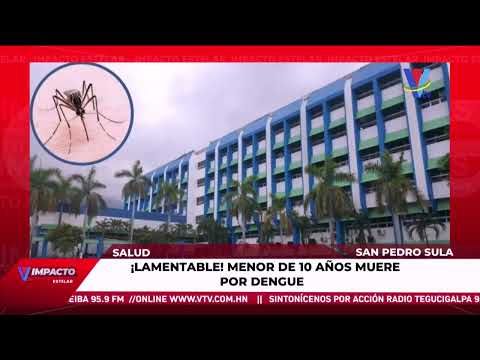 Niño muere por dengue en el Hospital  Hospital Mario Catarino Rivas de San Pedro Sula