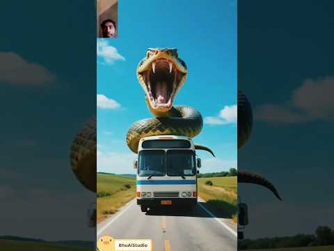 सांप बस के ऊपर! 🐍 यात्री सहमे | OMG! बस से कैसे हटा खूंखार कोबरा? #moonhindianimation #aivideo