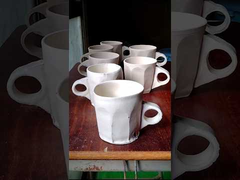 【陶芸】お洒落なマグカップ/mug【作り方】#陶芸 #食器 #pottery #ceramicart #japanese
