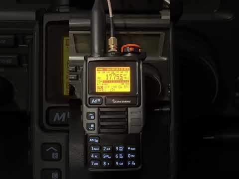 Click to view video Quansheng UV-K6 Upgrade UV-K5 (99) with HF mod board fitted listening to an HF station