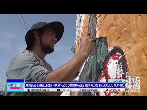 Trujillo: artistas embellecen Huanchaco con murales inspirados en la cultura Chimú