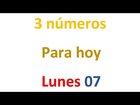 3 números para el Lunes 07 de Octubre, El campeón de los números