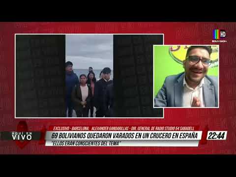 69 bolivianos quedaron varados en un crucero en España