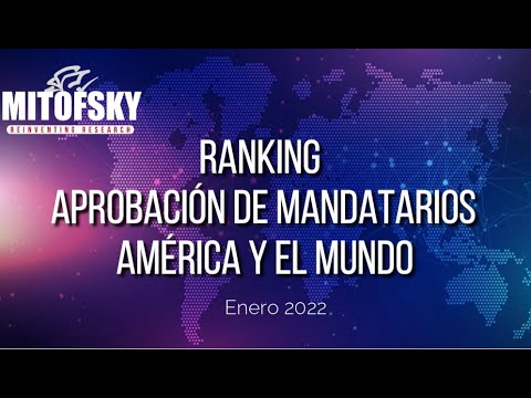 Ranking Mandatarios América y el Mundo (Enero 2022)