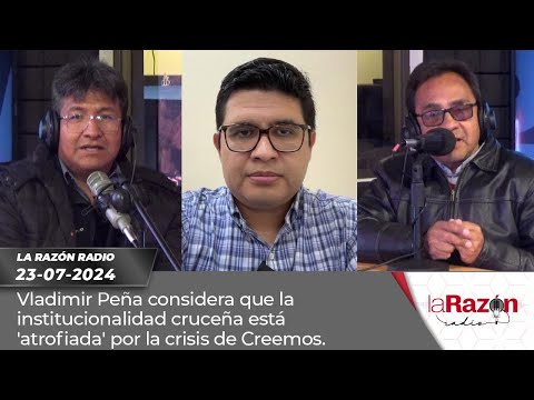 Vladimir Peña considera que la institucionalidad cruceña está 'atrofiada' por la crisis de Creemos.