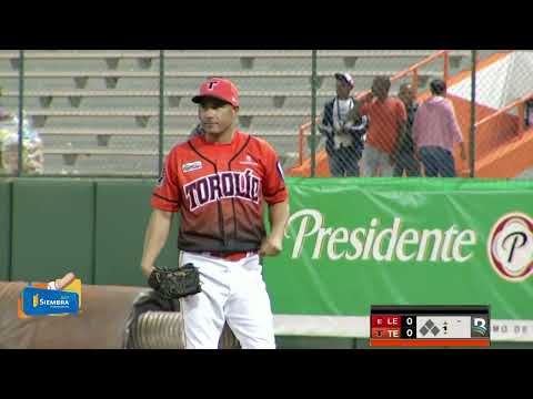 ¡TABLA!  Homerun solitario de Junior Lake para la primera vuelta del Escogido