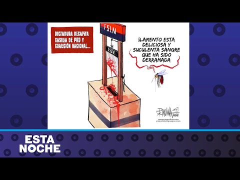 Caricatura de PxMolina: Dictadura decapita casilla del PRD y Coalición Nacional