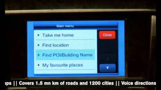 XUV500 -GPS navigation with touch screen and audio support 