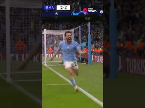 ¡CABEZAZO DE BERNARDO SILVA! | MAN. CITY 4-0 REAL MADRID | UEFA CHAMPIONS LEAGUE #SHORTS