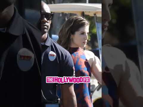 Anna Kendrick Signs Autographs For Fans After Interviewing For Extra At Universal Studios Hollywood