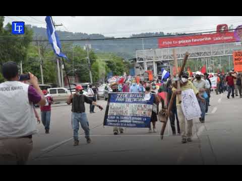 Manifestación pacífica en contra la ZEDE en la capital