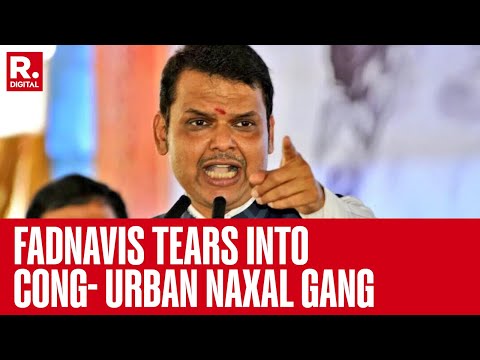 Mega Exclusive: Devendra Fadnavis Tears Into Cong- Urban Naxal Gang | Republic TV