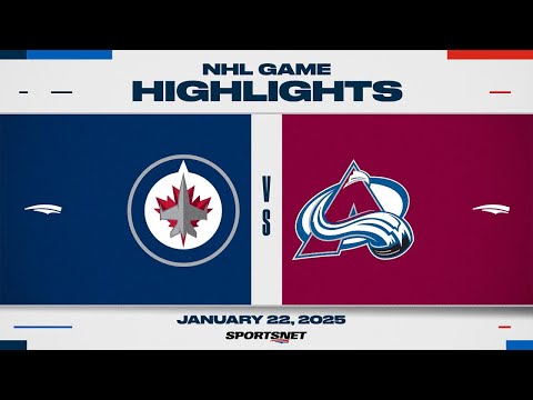 NHL Highlights | Jets vs. Avalanche - January 22, 2025