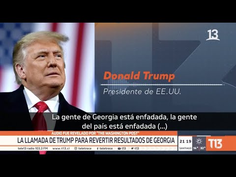 Acusan que Trump presionó a secretario de Estado de Georgia para recontar votos a su favor