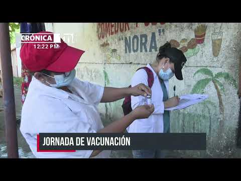 Barrio Ducualí, en Managua, recibe vacunación casa a casa contra el COVID-19 - Nicaragua