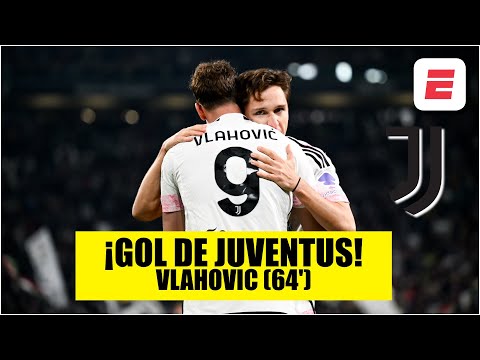 GOL DE JUVENTUS. Vlahovic NO PERDONÓ y Juventus ya le gana 2-0 a Lazio | Copa Italia