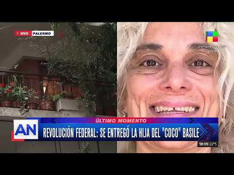 Atentado a CFK: se entregó la hija del Coco Basile