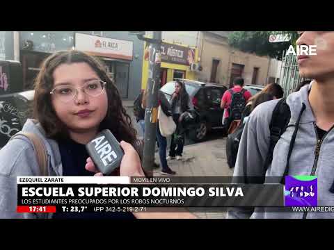 Estudiantes de la Escuela Domingo Silva de Santa Fe reclaman seguridad