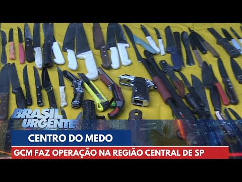 Operação da GCM cerca usuários e apreende drogas no Centro de SP | Brasil Urgente